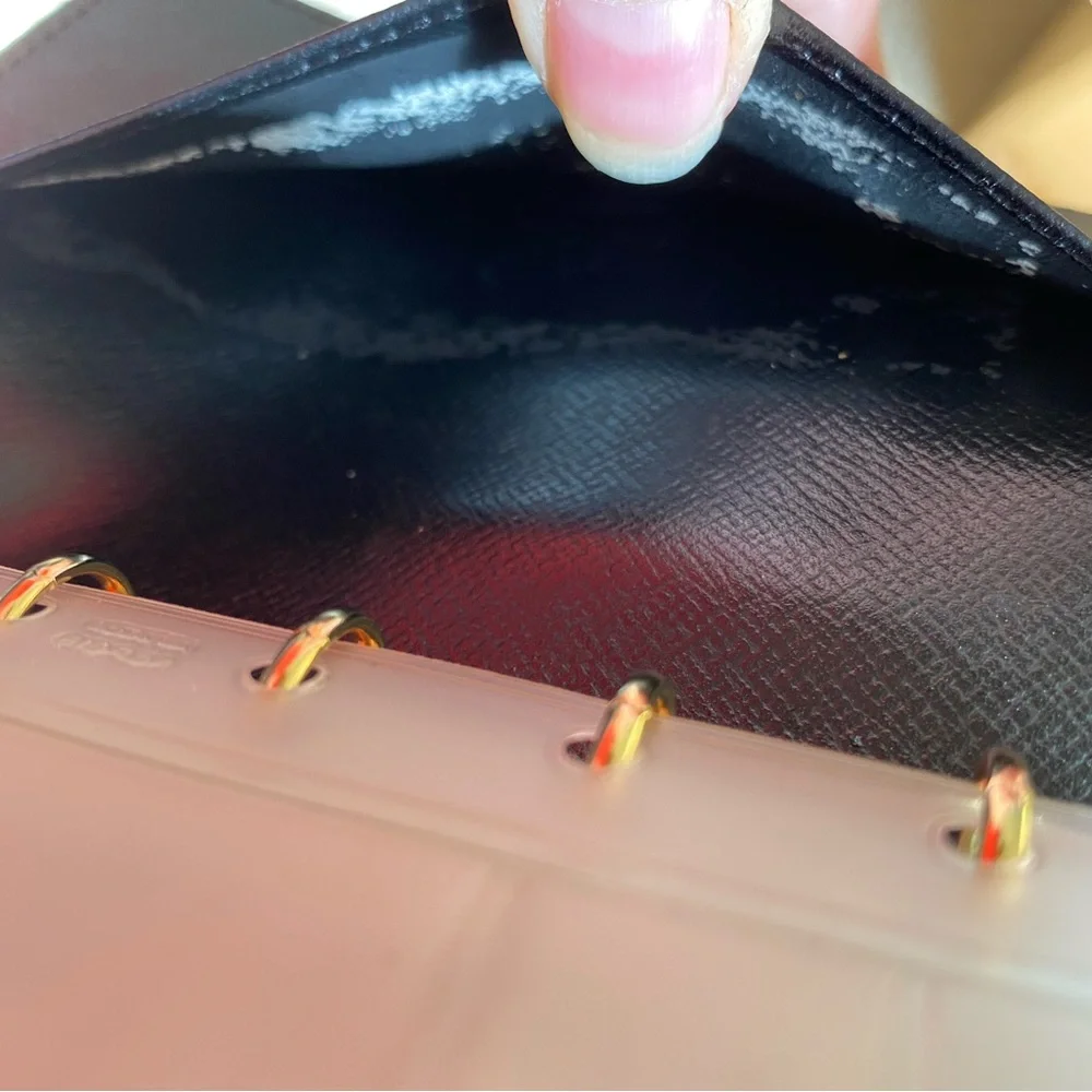 Authentic Louis Vuitton Epi leather Agenda Cover black silver - Picture 10 of 13